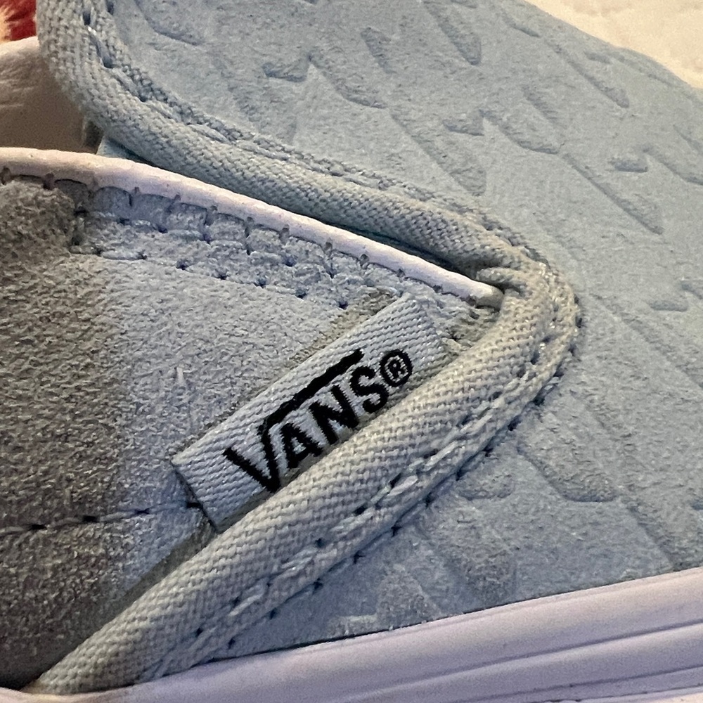 Vans Sky Blue Slip-On Shoes size  6.5 - Picture 7 of 9